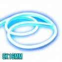 Neon FLEX 8x16mm 12V BŁĘKITNY ICE BLUE 1m