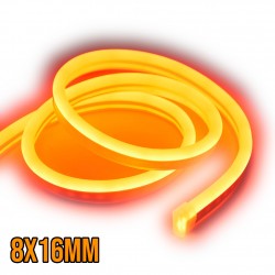 Neon FLEX 8x16mm 12V POMARAŃCZOWY 1m