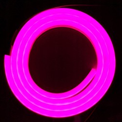 Neon FLEX 6x12mm 120 LED 12V 1m IP65 RÓŻOWY