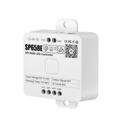 Kontroler Cyfrowy LED Sperll SP658E RGB 5-12V DC Wi-Fi