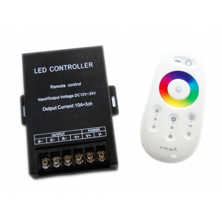 Kontroler RGB 360W 3x10A + PILOT Radiowy Dotykowy