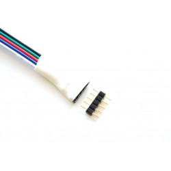 KONEKTOR Złączka RGBW 5 Pinów Męska + Przewód
